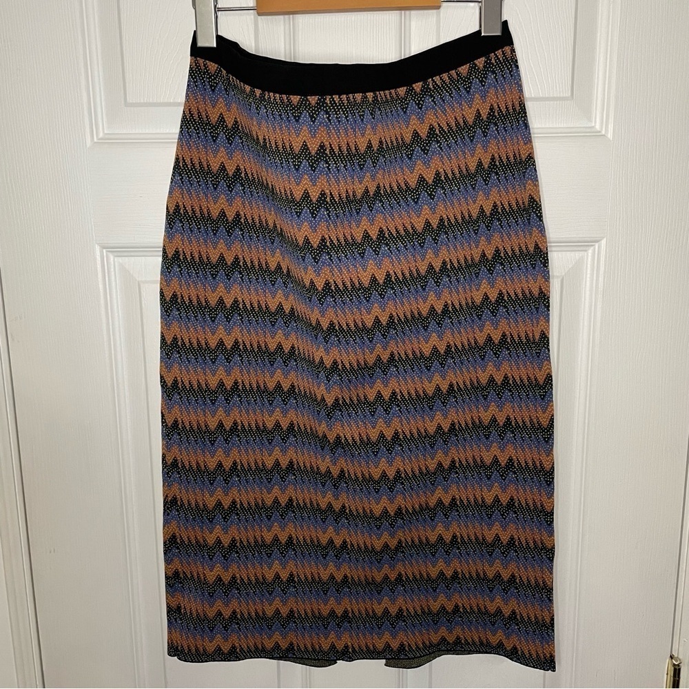 RACHEL Rachel Roy Abstract Multicolour Midi Structured Skirt Extra Large